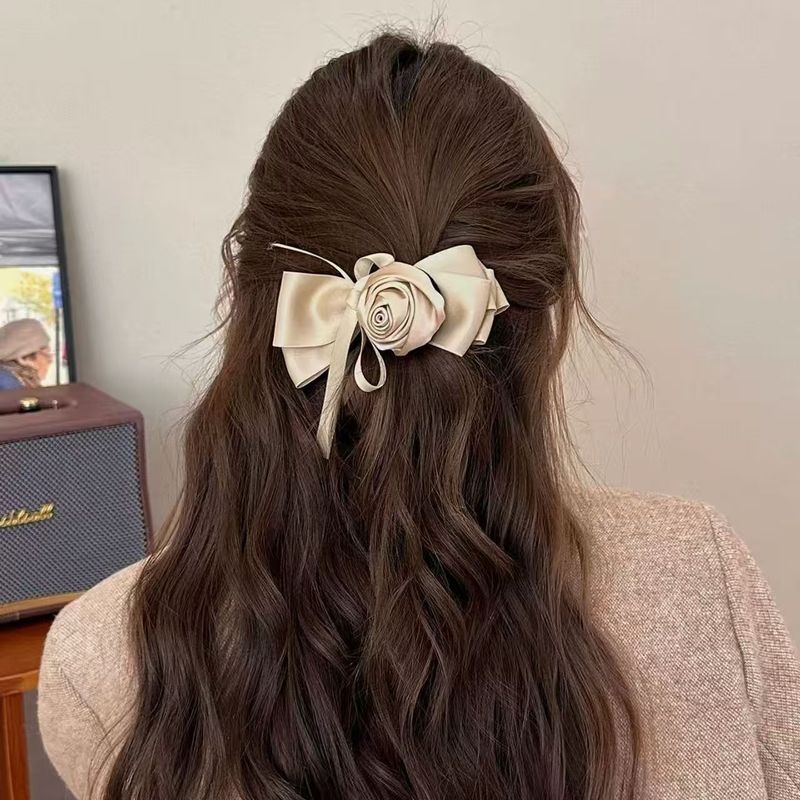 Tie Bar Clip - 1pc Retro bow, rose, banana clip,