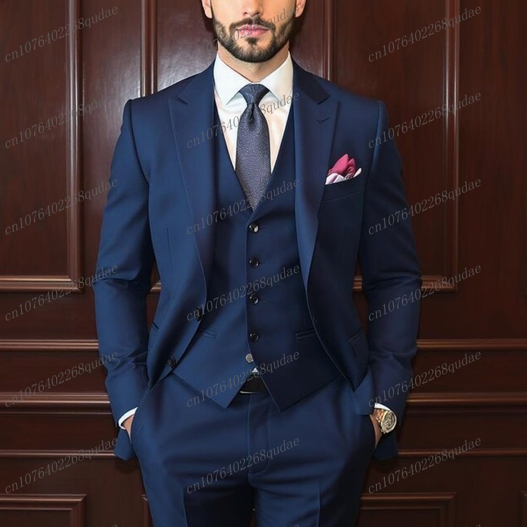 Navy Blue Formal Occasion Men  - Formal Wear Jersey For Men review and price