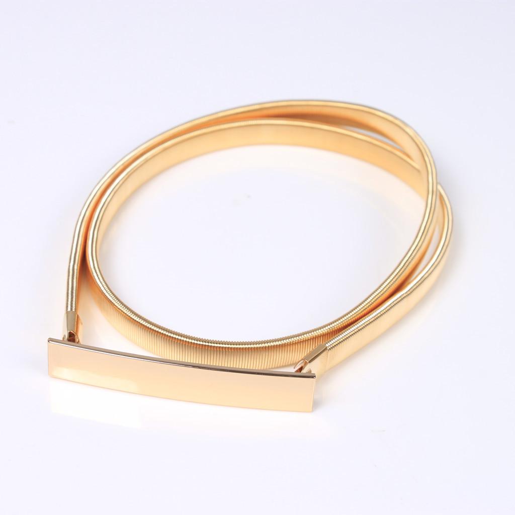 Skinny Elastic Waist Belt Gold - Formal Belt Leather Thin review and price