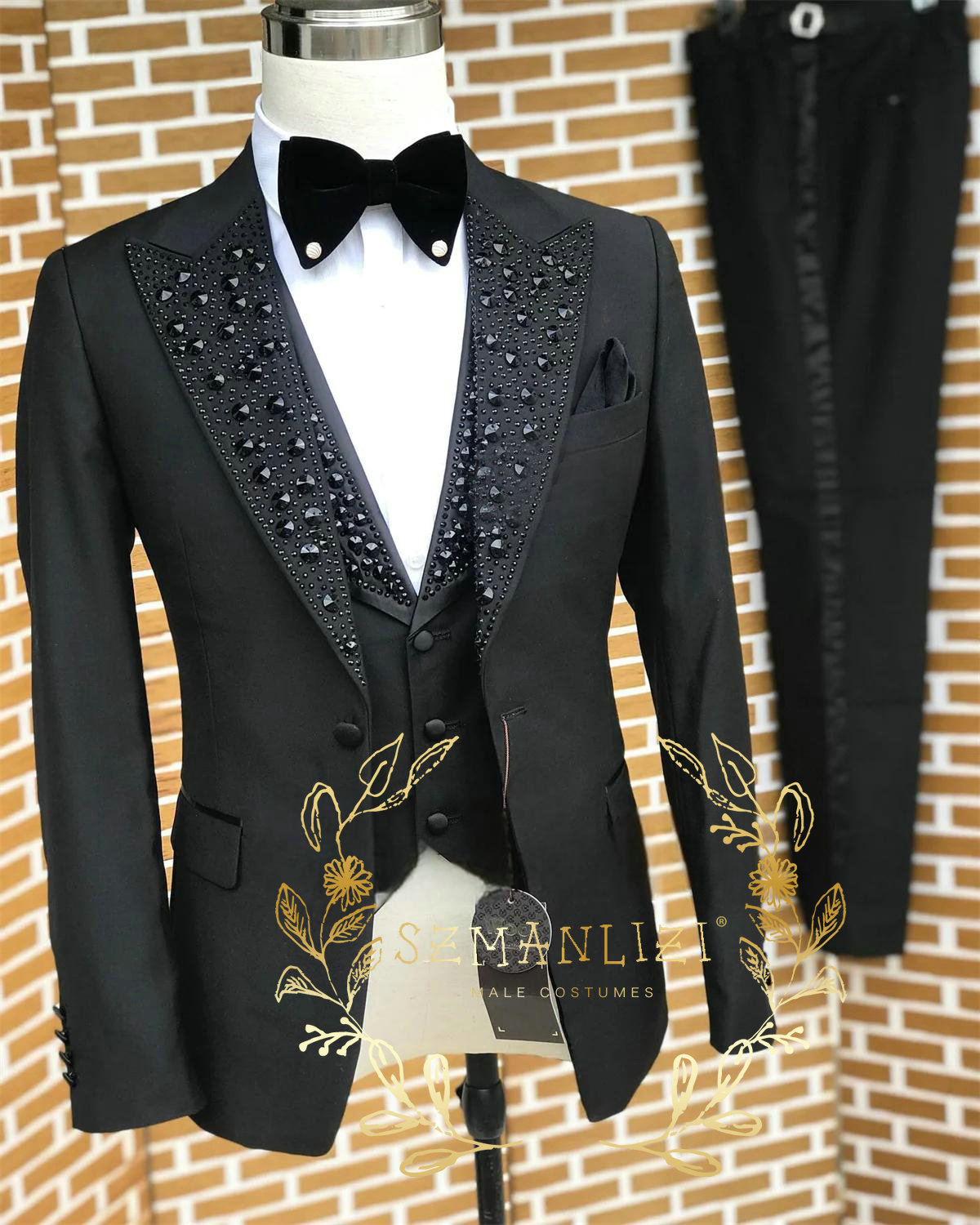 Black Men Suits Luxury Stone C - Men'S Formal Wear In Wedding review and price