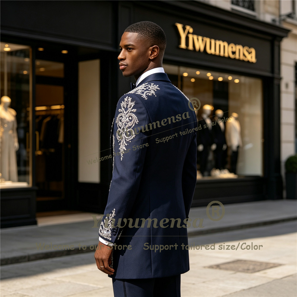 Handmade Crystals Beading Suit - Men'S Formal Wear In Wedding review and price