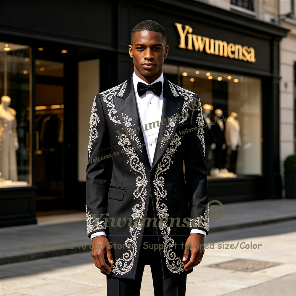 Handmade Crystals Beading Suit - Men'S Formal Wear In Wedding review and price