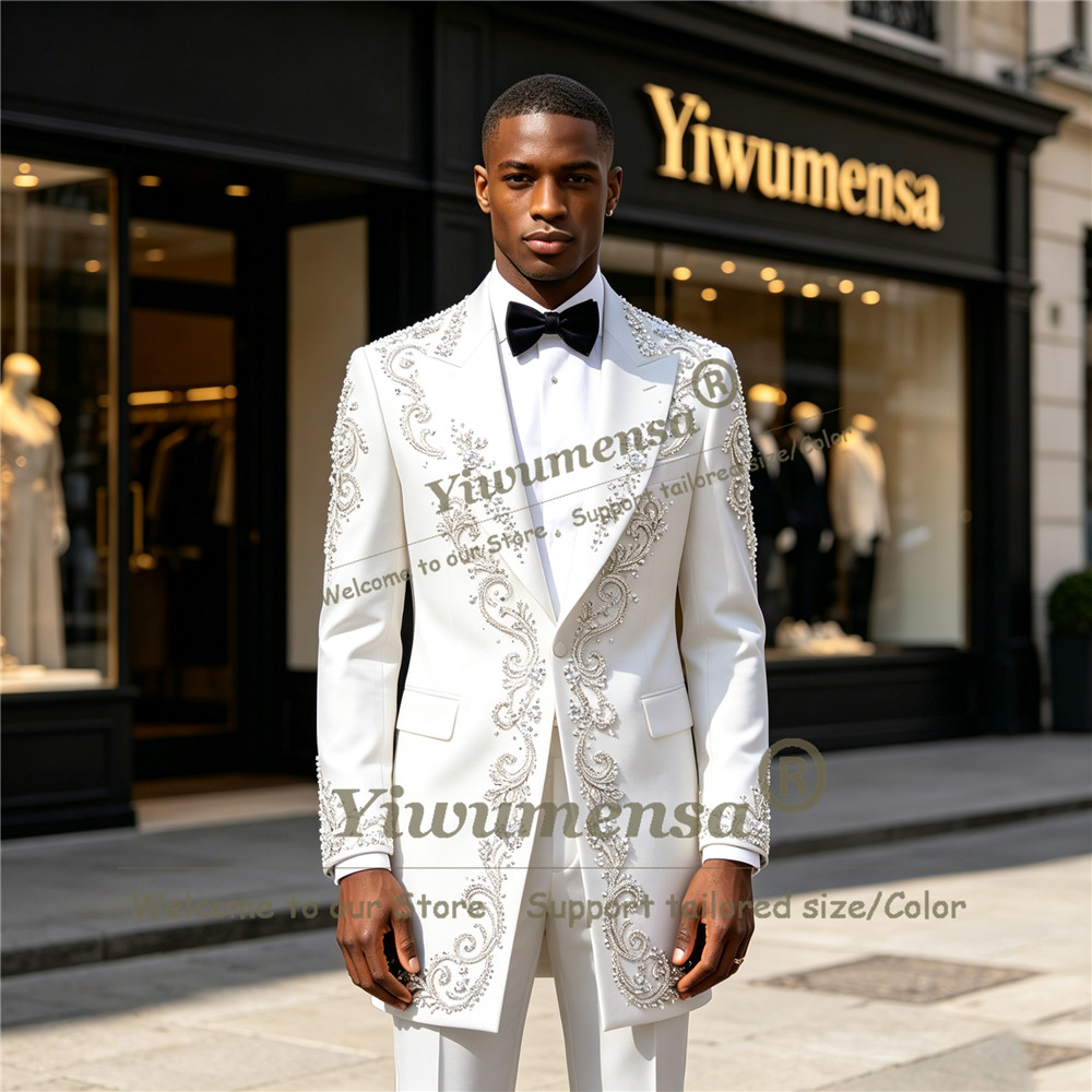 Handmade Crystals Beading Suit - Men'S Formal Wear In Wedding review and price