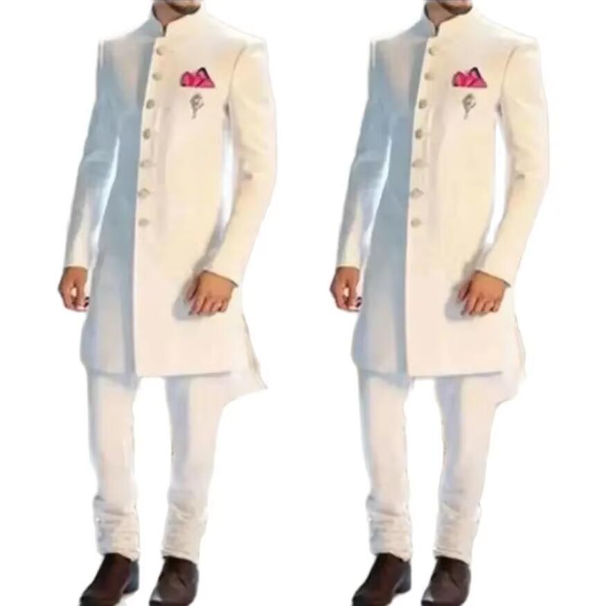 New Classic White Men Suit Lon - Men Formal Wear Indian review and price