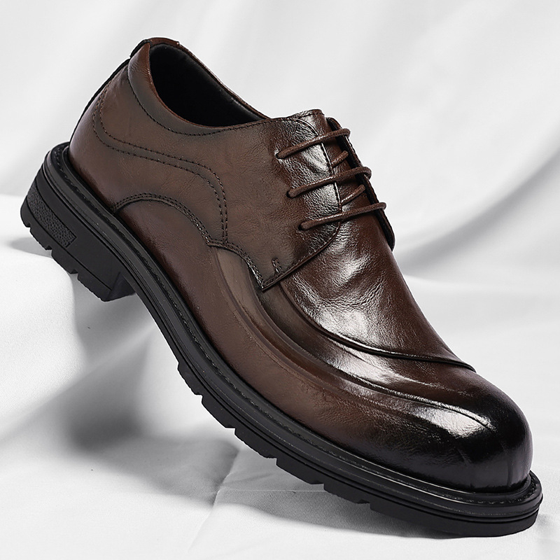 Brown Burnished Genuine Leathe - Men'S Formal Wear In Wedding review and price