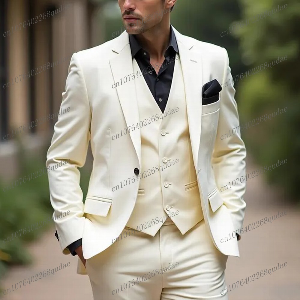 New White Formal Men Suit Wedd - Formal Wear Jersey For Men review and price