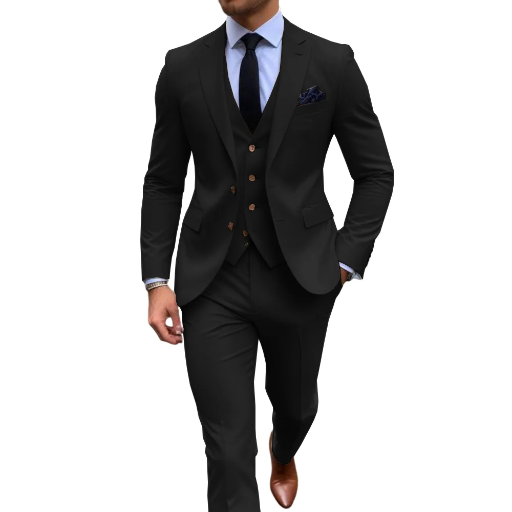 Men's Stylish Khaik 3 Piece Su - Men Formal Wear Shop review and price