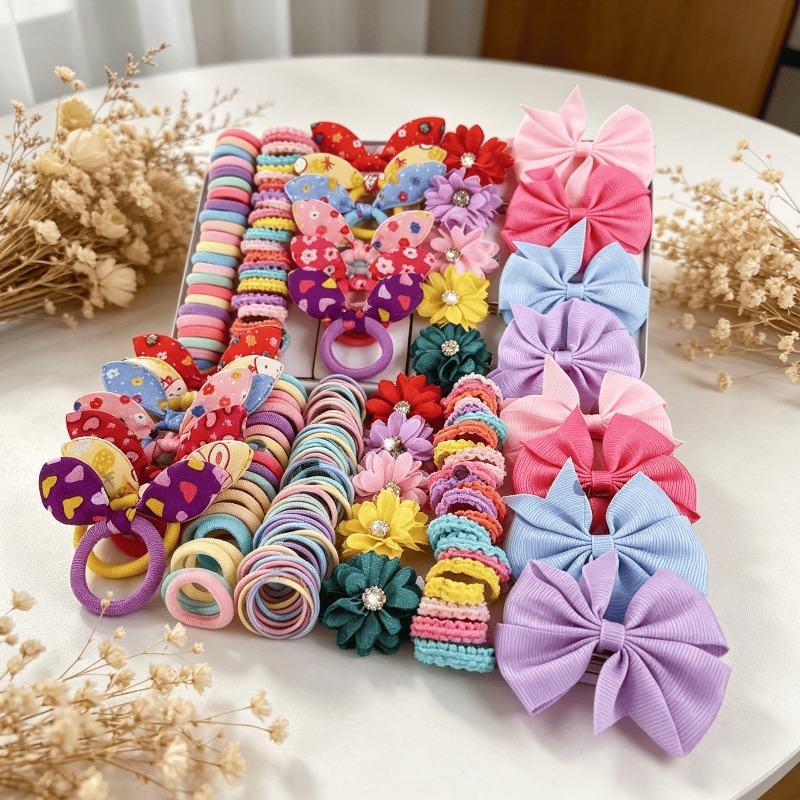 73PCS   New Fabric Girls Hair  - Tie Bar Clip review and price