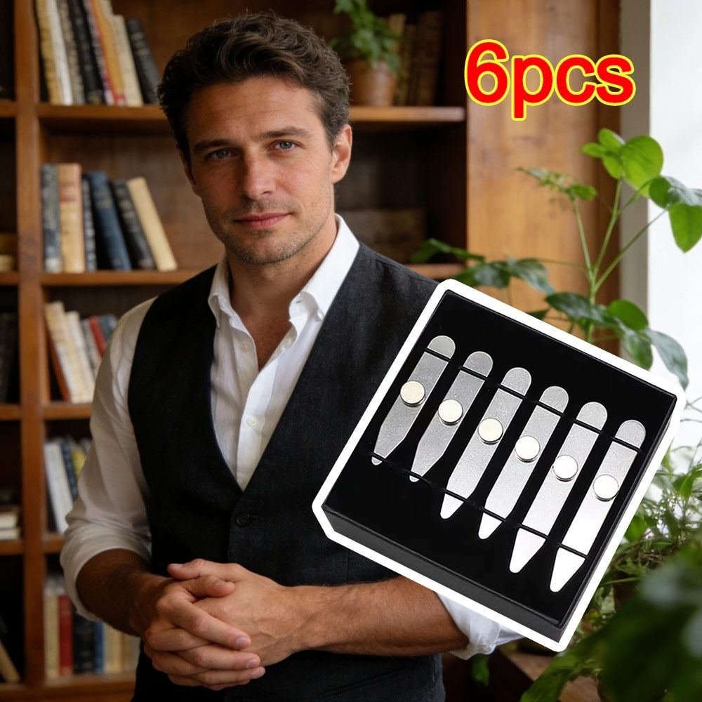 6Pcs New Stainless Steel Colla - Collar Stay Metal review and price