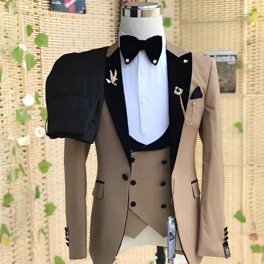 Elegant 3 Piece Slim Fit Men's - Men'S Formal Wear Not Suit review and price