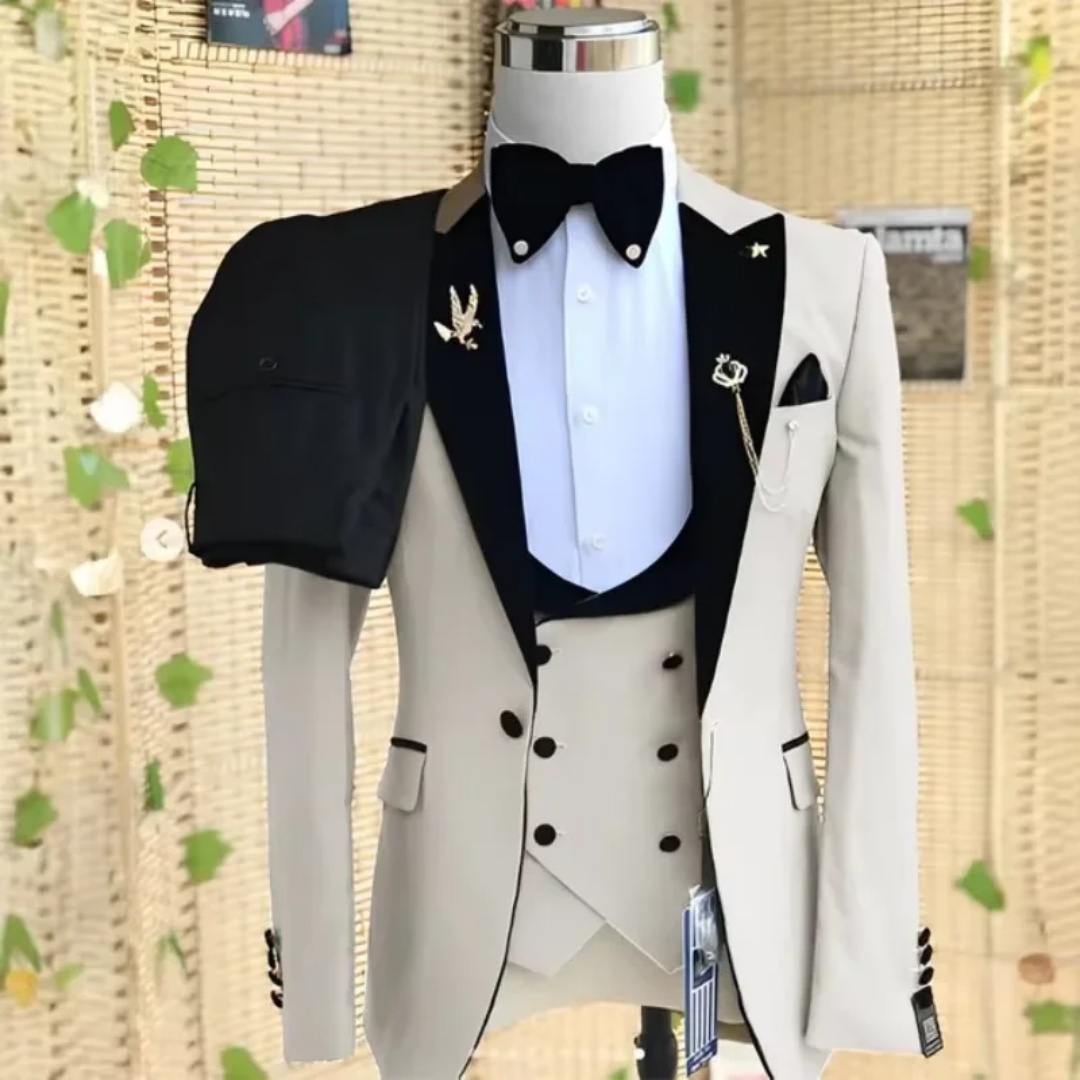 Elegant 3 Piece Slim Fit Men's - Men'S Formal Wear Not Suit review and price
