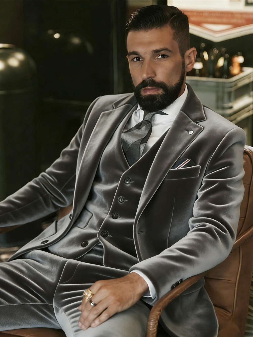Men's Velvet Suits 3 Pieces Da - Men'S Formal Wear In Wedding review and price