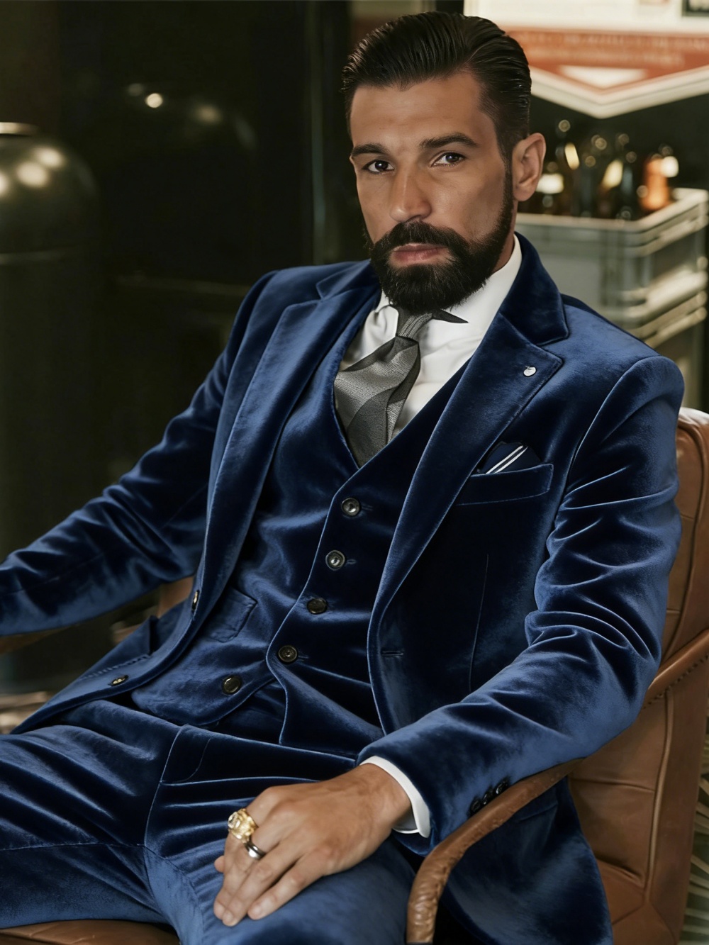 Men's Velvet Suits 3 Pieces Da - Men'S Formal Wear In Wedding review and price